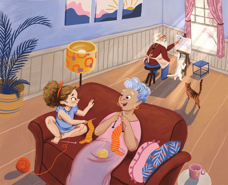 Clara is visiting an old age home
