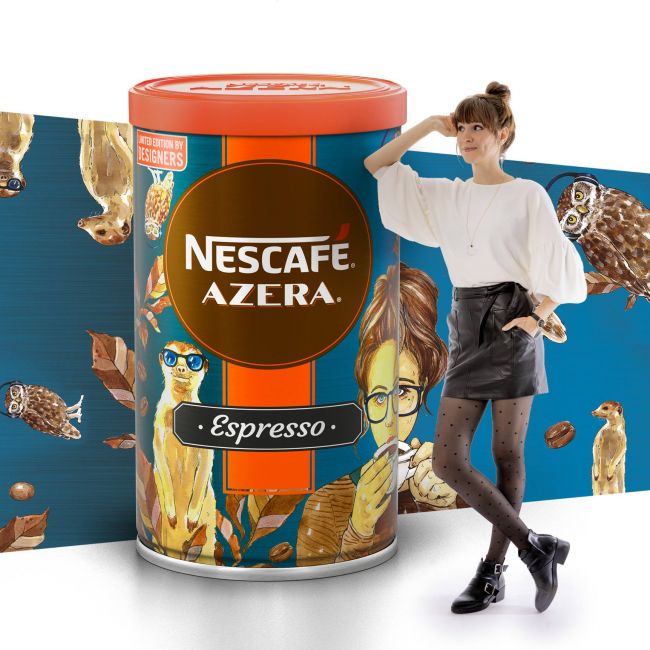 Dizajn plechoviek: Nescafé Azera