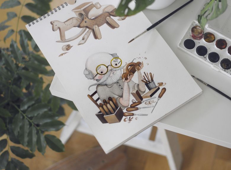 Jašo na jarmoku - rezbár